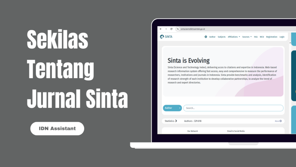 Sekilas tentang Jurnal Sinta Sekilas tentang Jurnal Sinta